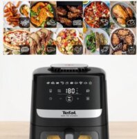 Tefal EY5568E0 Easy Fry Silence AirFryer Okos Forrólevegős sütő 5L - Fekete