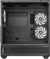 Chieftec Vista Midi Torony Számítógépház + 3db 120mm ARGB Ventilátor - Fekete