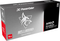 PowerColor Radeon RX 9060 XT 16GB GDDR6 Hellhound Spectral OC Videókártya - Fehér