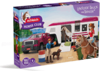 Schleich 42705 Horse Club Lakeside teherautó és pótkocsi figura szett