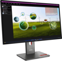 Lenovo 27" P27Q-40 ThinkVision 16:9 QHD IPS LED Irodai Monitor - Fekete