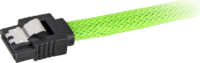 Sharkoon SATA 90° Kábel 0.60m (SATA III apa - SATA III apa) - Zöld