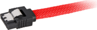 Sharkoon SATA 90° Kábel 0.45m (SATA III apa - SATA III apa) - Piros