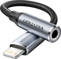 Vention BMBHA Lightning apa - 3.5mm Jack anya Átalakító Adapter - Szürke