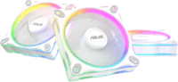 Asus MR120 Prime Reverse 120mm PWM ARGB Rendszerhűtő ventilátor - Fehér