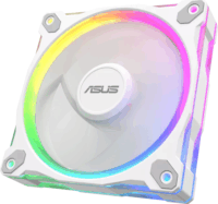Asus MR120 Prime Reverse 120mm PWM ARGB Rendszerhűtő ventilátor - Fehér