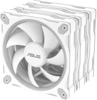 Asus MR120 Prime Reverse 120mm PWM ARGB Rendszerhűtő ventilátor - Fehér