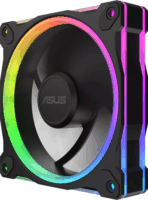 Asus MR120 Prime 120mm PWM ARGB Rendszerhűtő ventilátor - Fekete