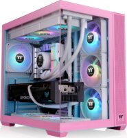 Thermaltake View 380 TG ARGB Midi Torony Számítógépház - Rózsaszín