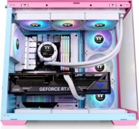 Thermaltake View 380 TG ARGB Midi Torony Számítógépház - Rózsaszín