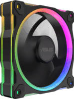 Asus MR120 Prime 120mm PWM ARGB Rendszerhűtő ventilátor 3db - Fekete