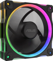 Asus MR120 Prime Reverse 120mm PWM ARGB Rendszerhűtő ventilátor - Fekete