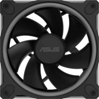 Asus MR120 Prime Reverse 120mm PWM ARGB Rendszerhűtő ventilátor - Fekete