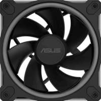 Asus MR120 Prime Reverse 120mm PWM ARGB Rendszerhűtő ventilátor 3db - Fekete