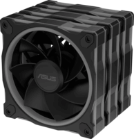 Asus MR120 Prime Reverse 120mm PWM ARGB Rendszerhűtő ventilátor 3db - Fekete