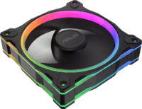 Asus MR120 Prime Reverse 120mm PWM ARGB Rendszerhűtő ventilátor 3db - Fekete