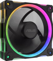 Asus MR120 Prime Reverse 120mm PWM ARGB Rendszerhűtő ventilátor 3db - Fekete