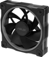 Asus MR120 Prime Reverse 120mm PWM ARGB Rendszerhűtő ventilátor 3db - Fekete