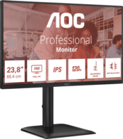 AOC 23.8" 24E4U 16:9 FHD IPS Irodai Monitor - Fekete