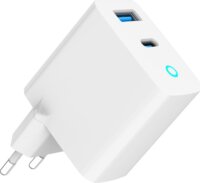 Gembird PDQC45L USB-A / USB-C Hálózati Gyorstöltő Adapter 45W - Fehér