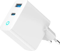 Gembird PDQC45L USB-A / USB-C Hálózati Gyorstöltő Adapter 45W - Fehér