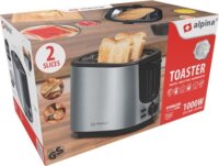 Alpina 47350 2 szeletes kenyérpirító 1000W - Inox