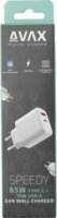 Avax CH360 USB-A / USB-C Hálózati Gyorstöltő Adapter 65W - Fehér