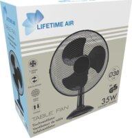 Lifetime Air 50385 Asztali Ventillátor 30cm - Fekete