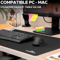 Bluestork M-W-ERGO Vezetékes Ergonómikus Egér - Fekete