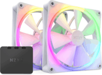 NZXT F140 Core 140mm PWM RGB Rendszerhűtő - Fehér (2db/csomag)