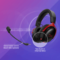 HP HyperX Cloud III S Wireless Gamer Fejhallgató Headset - Fekete/Piros