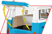 COBI 24362 Volkswagen T2b Busz 2366 darabos Építőjáték