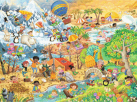 Ravensburger Gyermek kirakó - A négy évszak 100 darabos puzzle