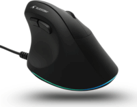 Bluestork M-W-ERGO-LUMI Vezetékes Ergonómikus Egér - Fekete