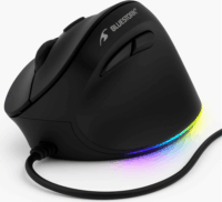Bluestork M-W-ERGO-LUMI Vezetékes Ergonómikus Egér - Fekete