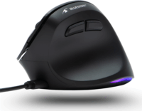 Bluestork M-W-ERGO-LUMI Vezetékes Ergonómikus Egér - Fekete
