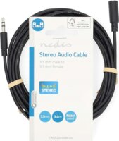 Nedis CAGL22050BK30 3.5mm Jack apa - 3.5mm Jack anya Kábel 3m - Fekete