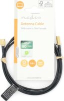 Nedis CSGL02010BK10 SMA apa - SMA anya kábel 1m - Fekete