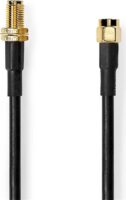 Nedis CSGL02400BK50 SMA apa - SMA anya kábel 5m - Fekete