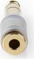 Nedis CAGC23930ME 6.35mm Sztereó Jack apa - 3.5mm Jack anya Átalakító Adapter - Ezüst
