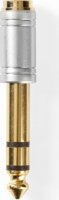 Nedis CAGC23930ME 6.35mm Sztereó Jack apa - 3.5mm Jack anya Átalakító Adapter - Ezüst