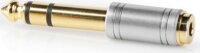 Nedis CAGC23930ME 6.35mm Sztereó Jack apa - 3.5mm Jack anya Átalakító Adapter - Ezüst