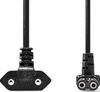 Nedis CEGL11075BK20 220V Hálózati Tápkábel 2m - Fekete