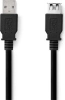 Nedis CCGL61010BK20 USB-A apa - USB-A anya 3.2 Gen1 Hosszabbító kábel 2m - Fekete