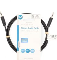 Nedis CAGL22000BK15 3.5mm Jack apa - 3.5mm Jack apa Sztereó Kábel 1.5m - Fekete