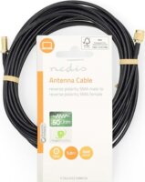 Nedis CSGL02210BK50 SMA apa - RP-SMA Anya Antenna kábel 5m - Fekete