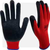 Bradas Flash Grips Latex Védőkesztyű 11 - Piros / Fekete