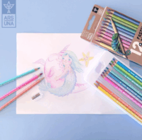 Ars Una Pasztell Háromszögletű színes ceruza készlet (12 db / csomag) - Vegyes színek