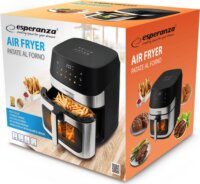 Esperanza EKA005 AirFryer Forrólevegős sütő 8L 1600 Watt - Inox