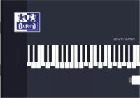 Oxford 16 lapos A5-ös hangjegyfüzet fekvő tájolással